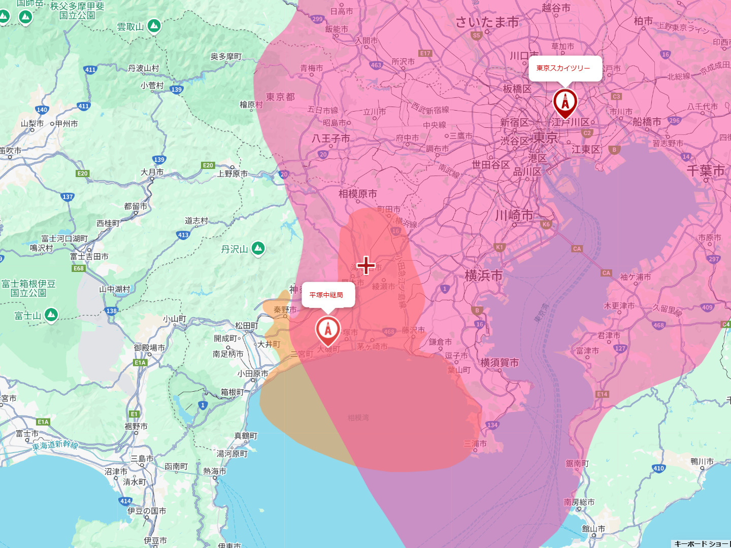 海老名市の電波事情